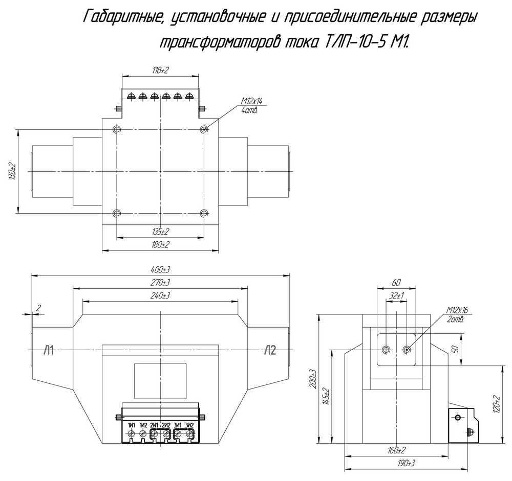 Габаритные размеры