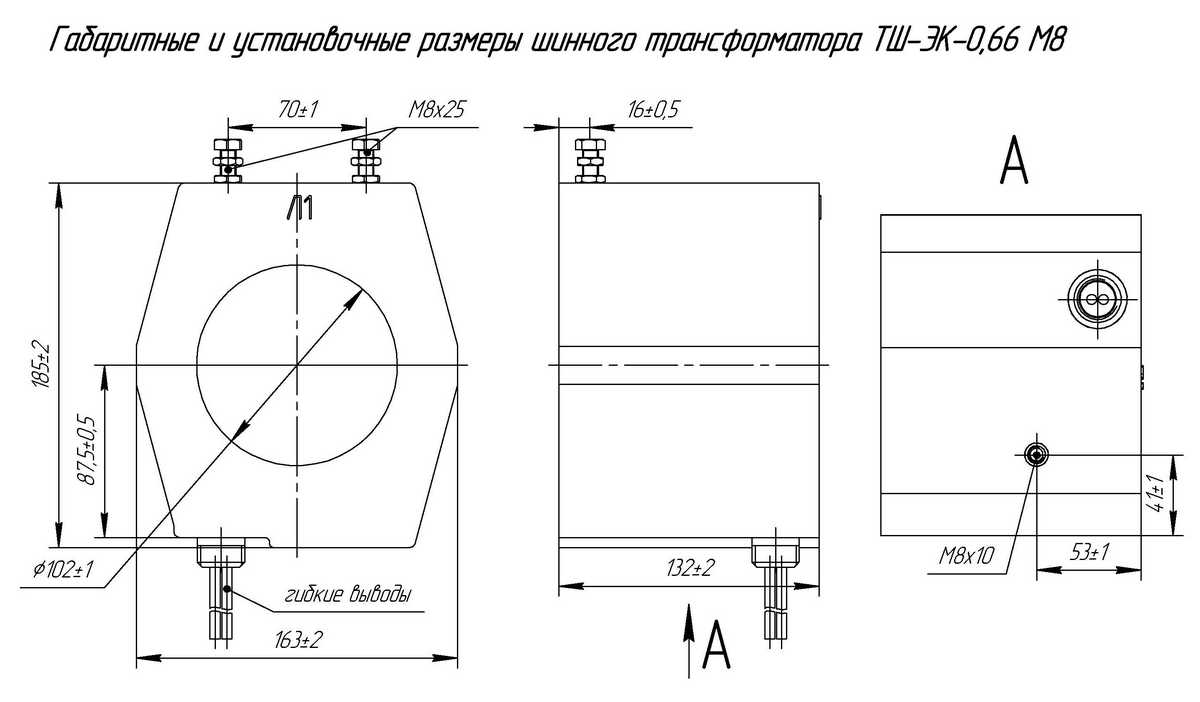 Габаритные размеры