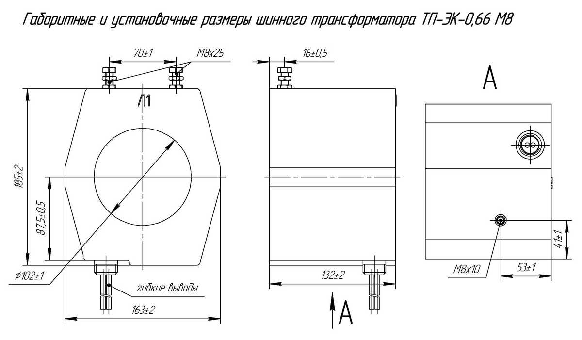 Габаритные размеры