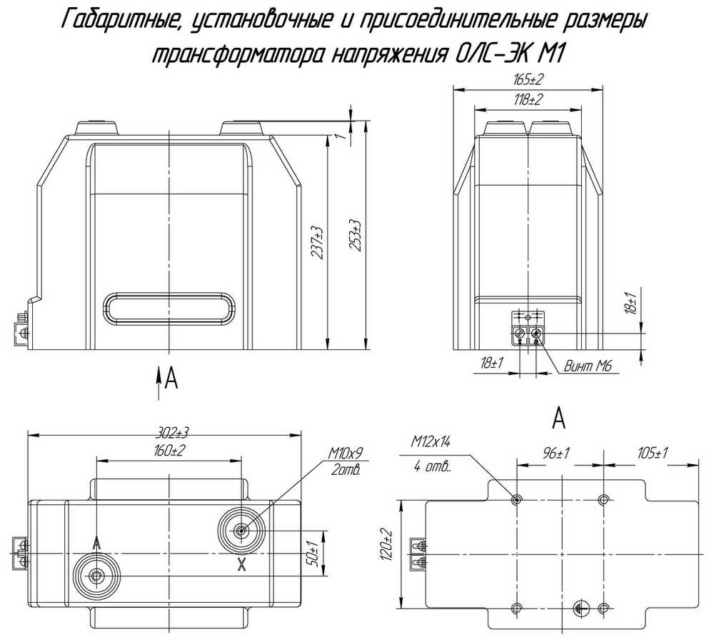 Габаритные размеры