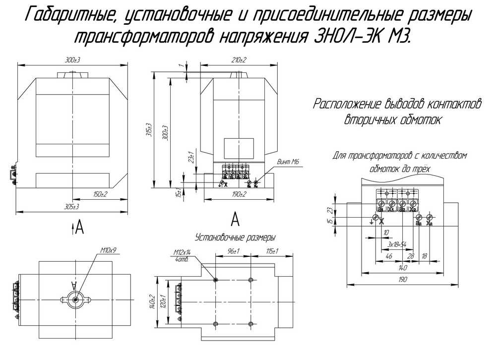 Габаритные размеры