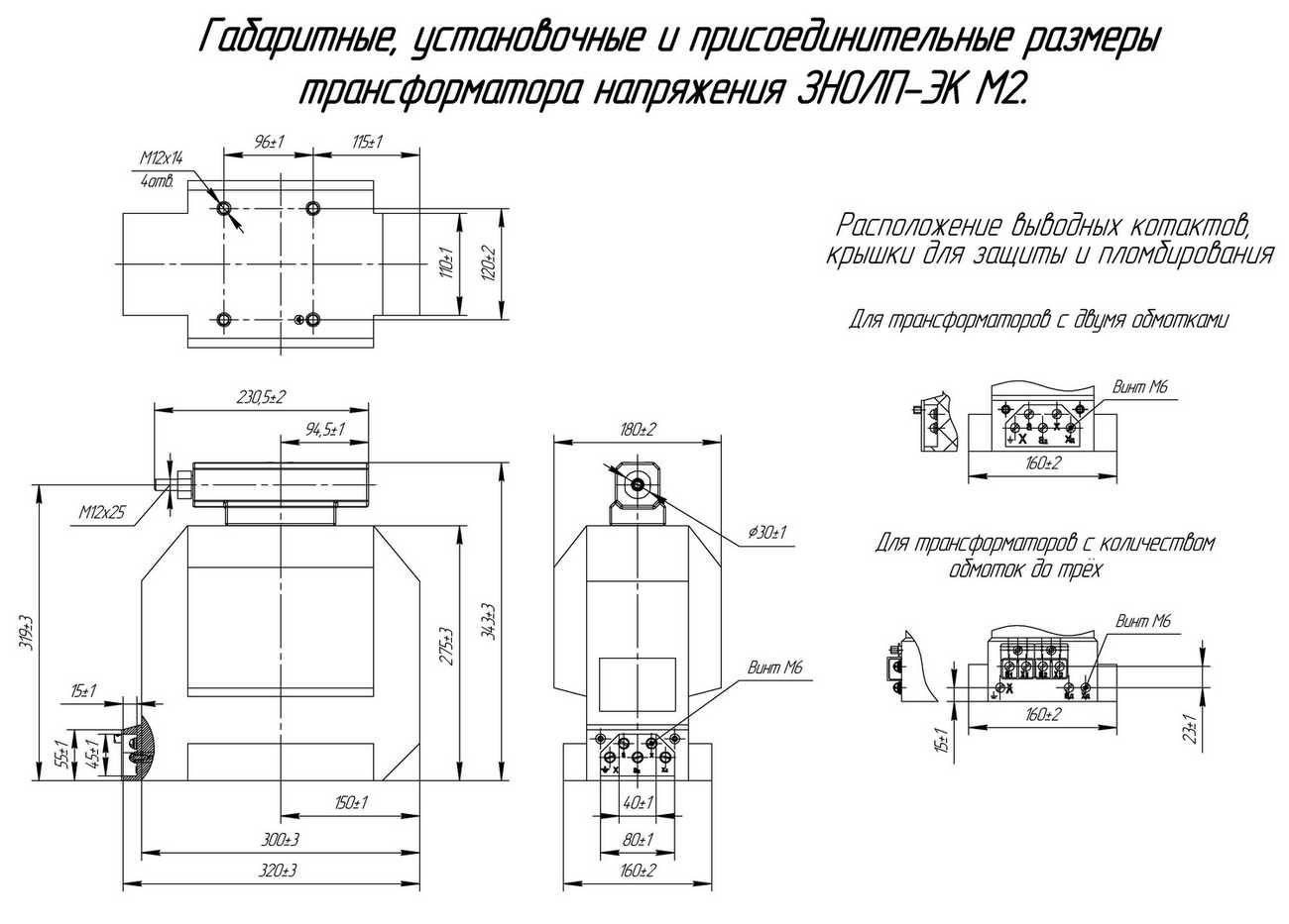 Габаритные размеры